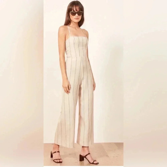 NWOT Reformation Overland linen jumpsuit- size 6 - Picture 2 of 13